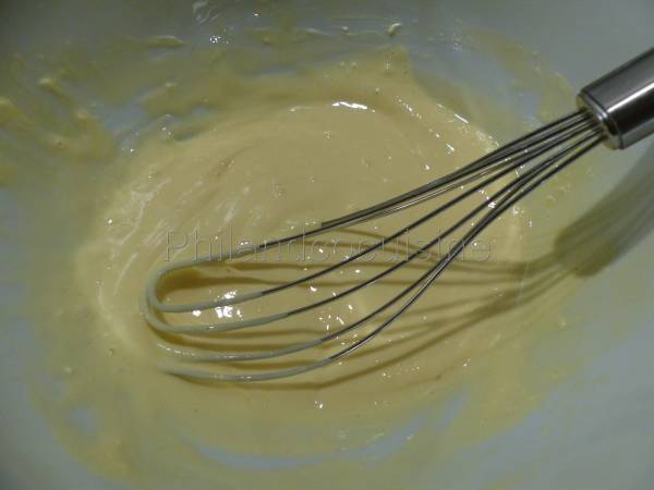 Japanese Cotton Cheesecake au chocolat blanc ou gâteau aux 3 ingrédients et sans gluten - Préparation etape 3