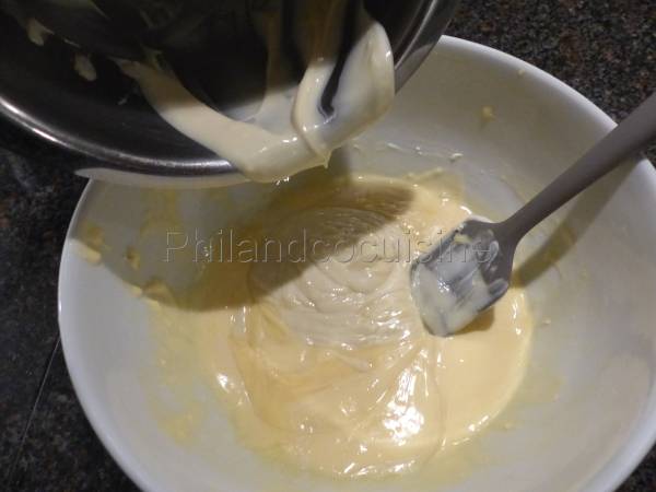 Japanese Cotton Cheesecake au chocolat blanc ou gâteau aux 3 ingrédients et sans gluten - Préparation etape 5