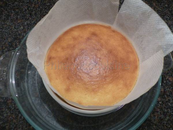 Japanese Cotton Cheesecake au chocolat blanc ou gâteau aux 3 ingrédients et sans gluten - Préparation etape 9