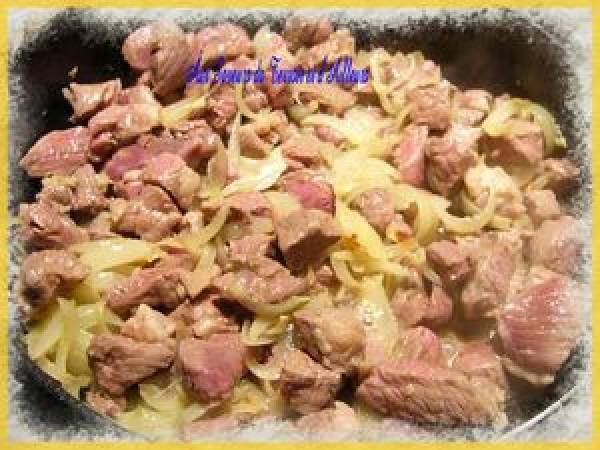 TAJINE D'AGNEAU AUX ABRICOTS ET AUX AMANDES - Préparation etape 6