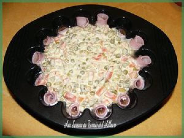 CHARLOTTE DE JAMBON ET MACEDOINE - Préparation etape 11