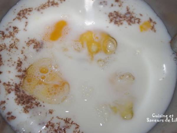 Crème dessert au Gianduja - Préparation etape 2