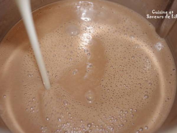 Crème dessert au Gianduja - Préparation etape 3