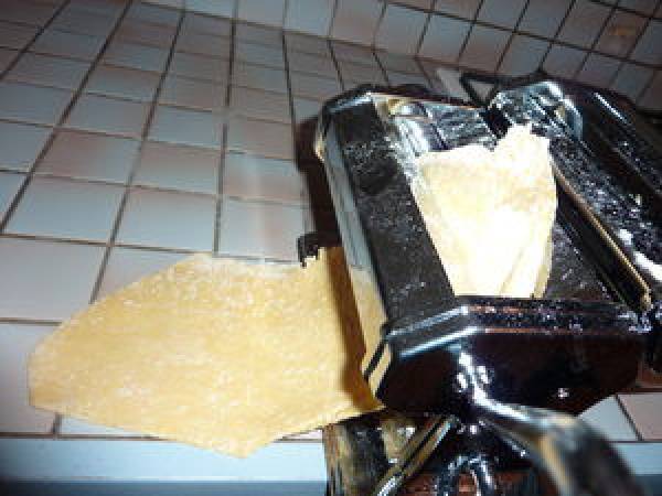 Tagliatelles maison aux noix de pétoncles et aux coques - Préparation etape 6