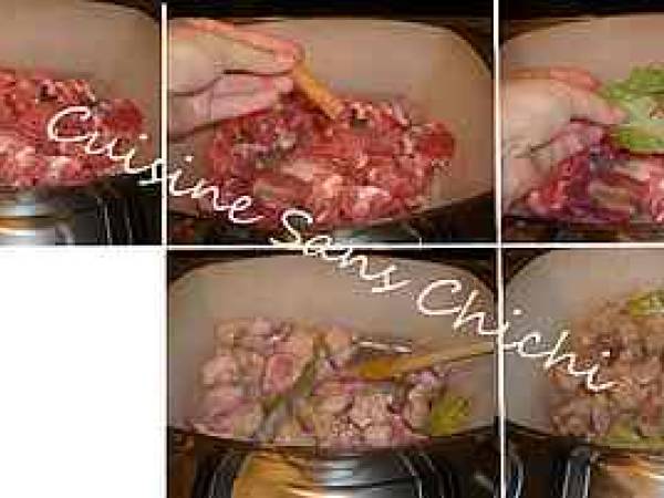 Ragoût d'agneau aux artichauts - Préparation etape 2