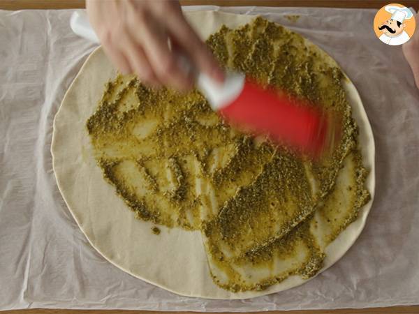 Torsades de pesto et parmesan - Préparation etape 1