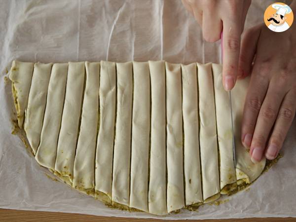 Torsades de pesto et parmesan - Préparation etape 2