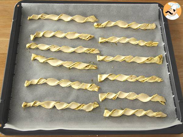 Torsades de pesto et parmesan - Préparation etape 4