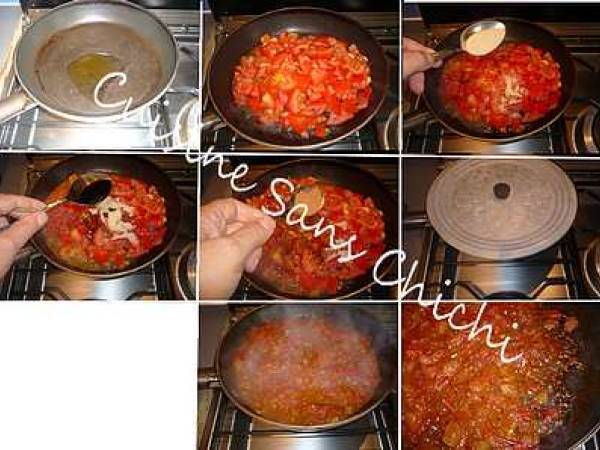 Millefeuille de tuiles de parmesan au jambon cru. - Préparation etape 2