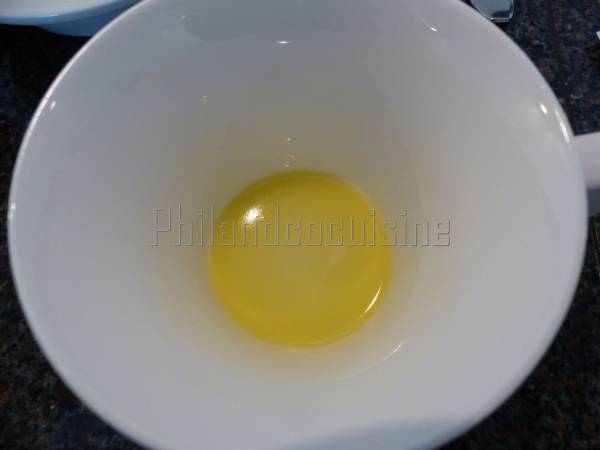 Mug quiche jambon fromage - Préparation etape 1