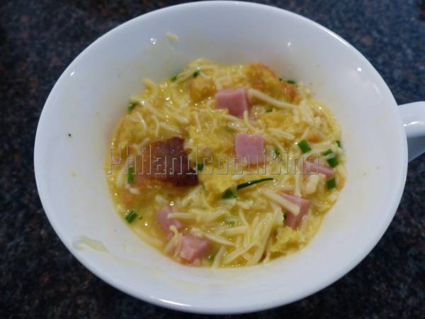 Mug quiche jambon fromage - Préparation etape 6