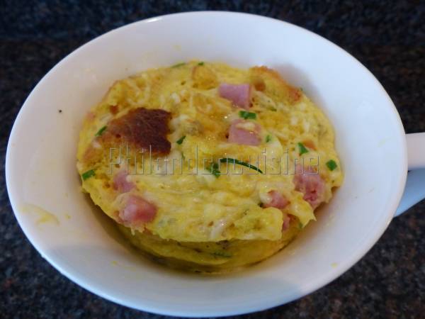 Mug quiche jambon fromage - Préparation etape 7