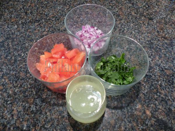 Guacamole mexicain - Préparation etape 1