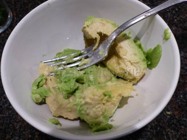 Guacamole mexicain - Préparation etape 2