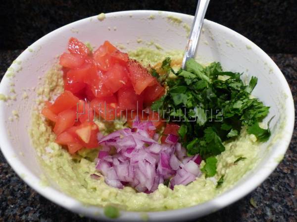 Guacamole mexicain - Préparation etape 3