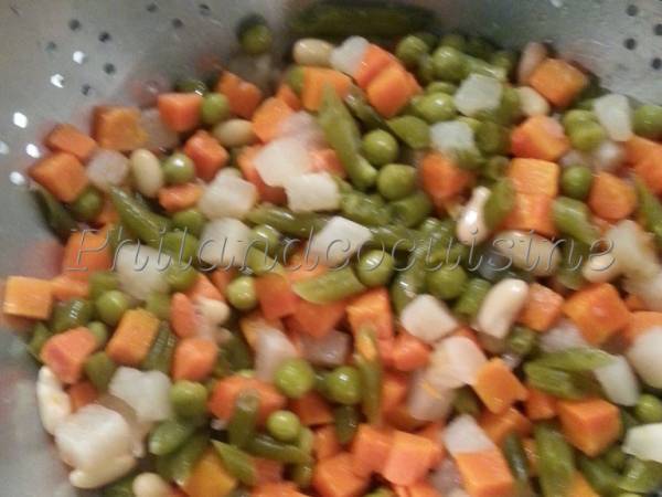 Terrine de macédoine aux œufs ultra rapide - Préparation etape 1