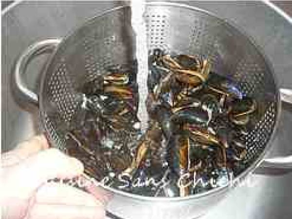 Risotto aux moules de bouchot - Préparation etape 1