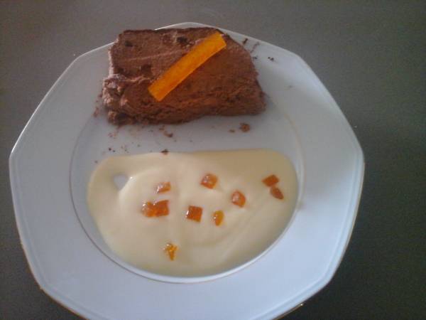 Marquise au chocolat et aux écorces d'oranges confites - Préparation etape 4