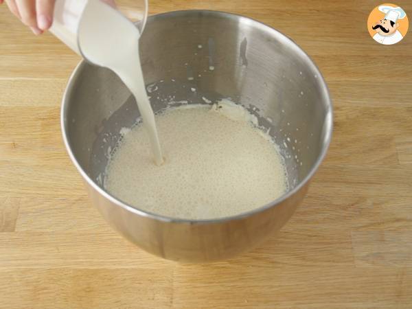 Flan fondant au mascarpone et caramel - Préparation etape 1