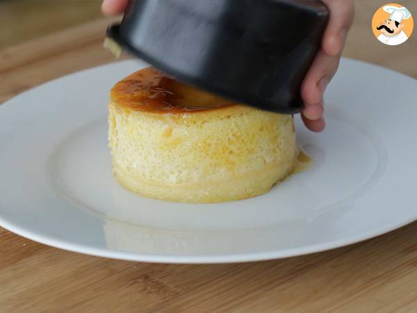 Flan fondant au mascarpone et caramel - Préparation etape 7