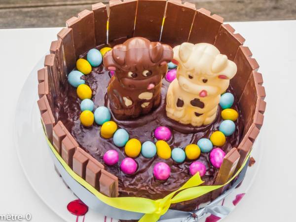 Gâteau de Pâques Kitkat - Préparation etape 4