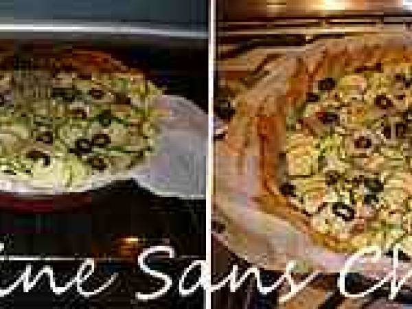 Tarte aux courgettes et camembert - Préparation etape 7