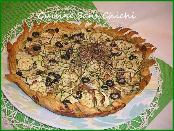 Tarte aux courgettes et camembert - Préparation etape 8