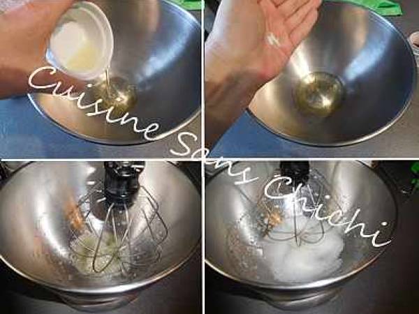 Macarons oeufs de Pâques à la ganache montée au chocolat - Préparation etape 8