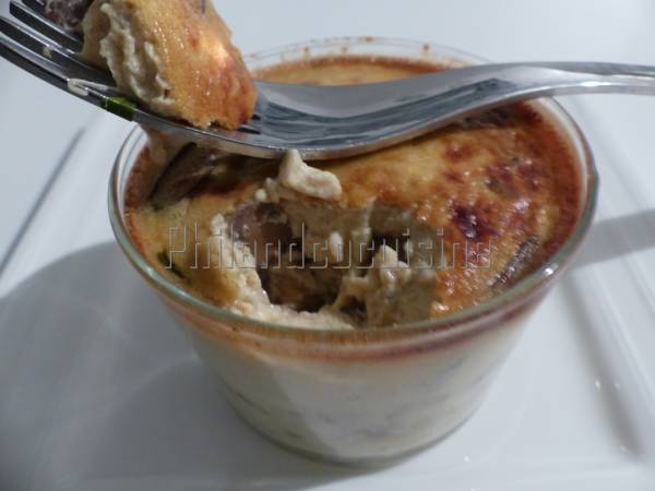 Flan aux champignons et au parmesan - Préparation etape 7