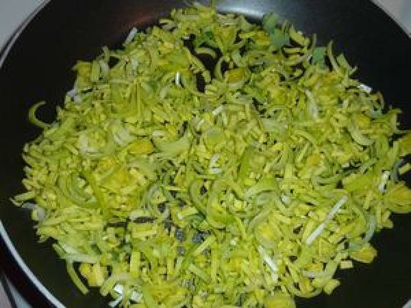 Mini-tartelettes aux poireaux et aux fruits de mer - Préparation etape 3