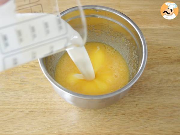 Tarte à la rhubarbe facile - Préparation etape 2