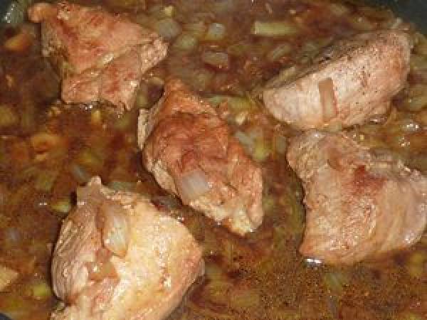 Sauté de veau au madère, épicé au ras el hanout - Préparation etape 2