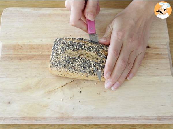 Egg boats au chorizo et fromage - Préparation etape 1