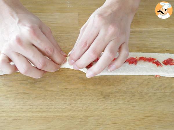 Petites ficelles au chorizo - Préparation etape 3