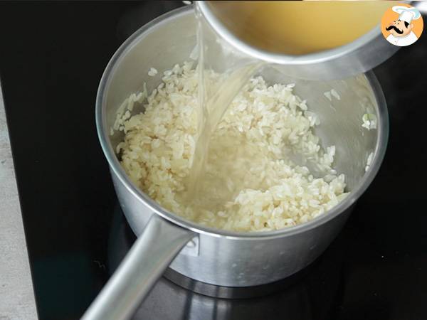 Risotto au fromage et au chorizo - Préparation etape 4