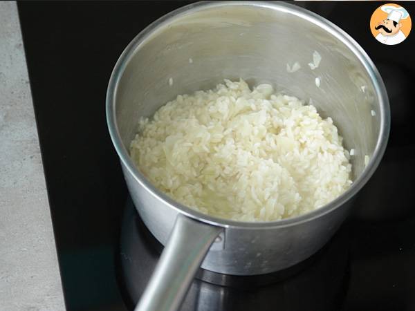 Risotto au fromage et au chorizo - Préparation etape 5