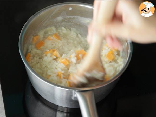 Risotto au fromage et au chorizo - Préparation etape 7