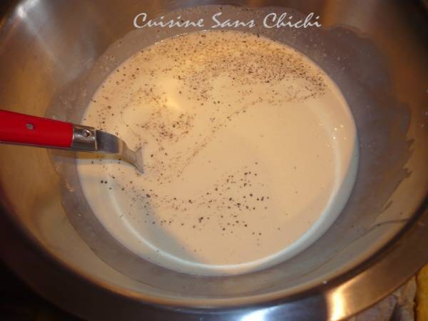 Tarte aux asperges et au fromage de chèvre - Préparation etape 4