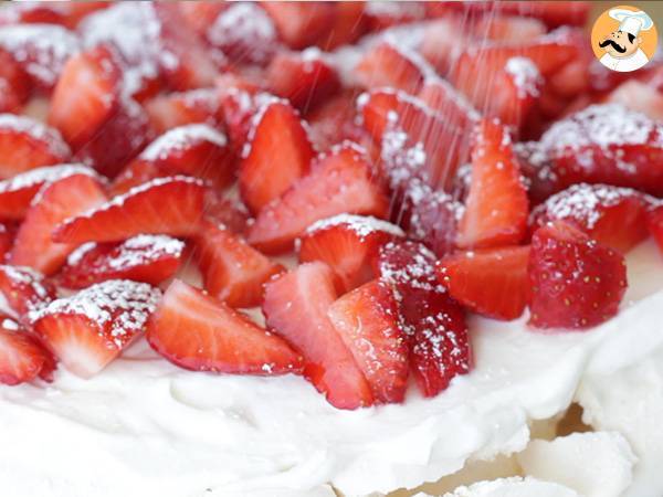 Pavlova aux fraises facile - Préparation etape 7