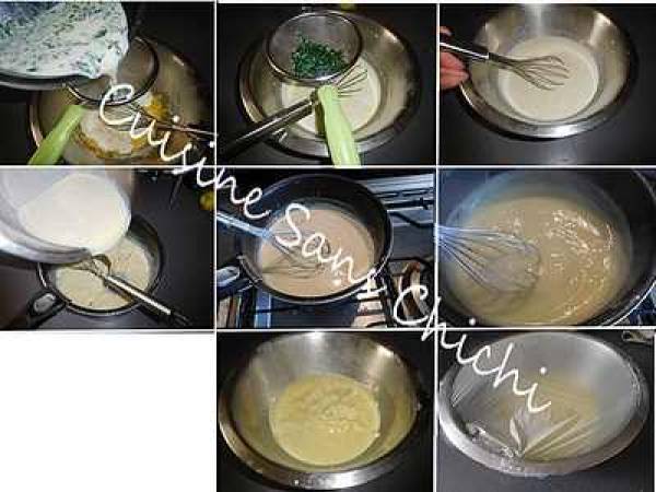 Tarte aux fraises, crème basilic et citron vert - Préparation etape 4