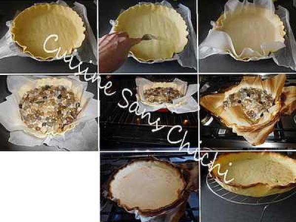 Tarte aux fraises, crème basilic et citron vert - Préparation etape 6