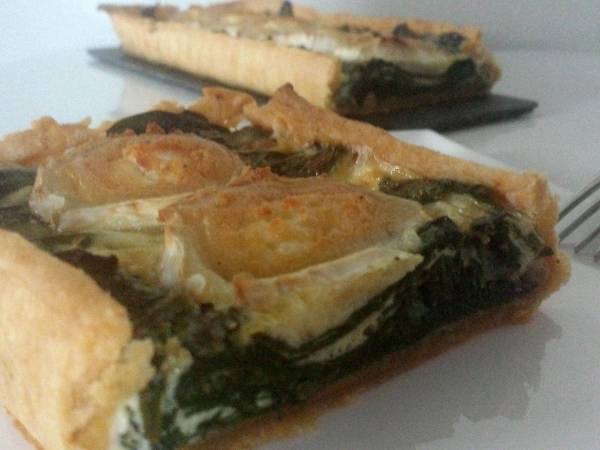 Quiche épinards frais et chèvre - Préparation etape 9