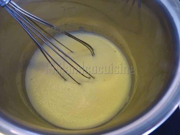 Asperges vertes au sabayon d'orange - Préparation etape 2