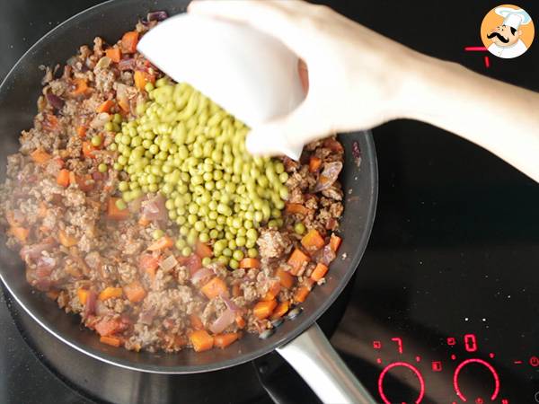 Hachis parmentier britannique - Shepherd's pie - Préparation etape 3