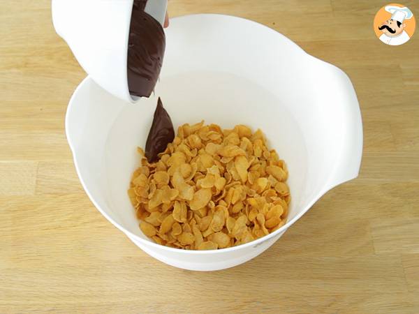 Roses des sables au chocolat - Préparation etape 2