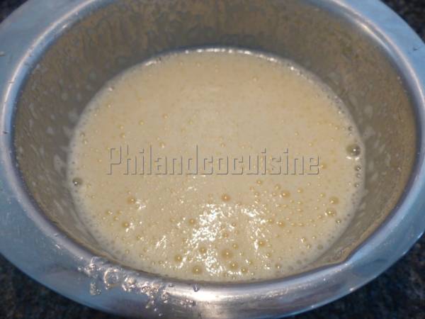 Flan corse à la farine de châtaigne - Préparation etape 1