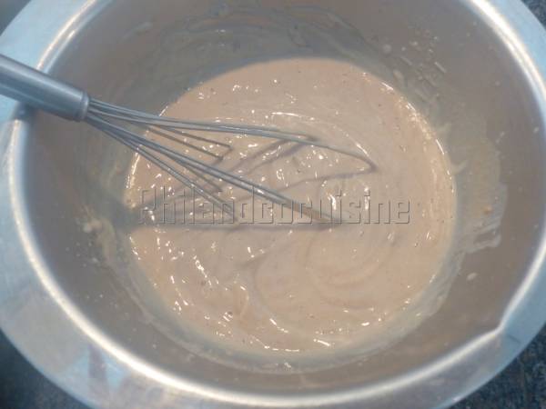 Flan corse à la farine de châtaigne - Préparation etape 2
