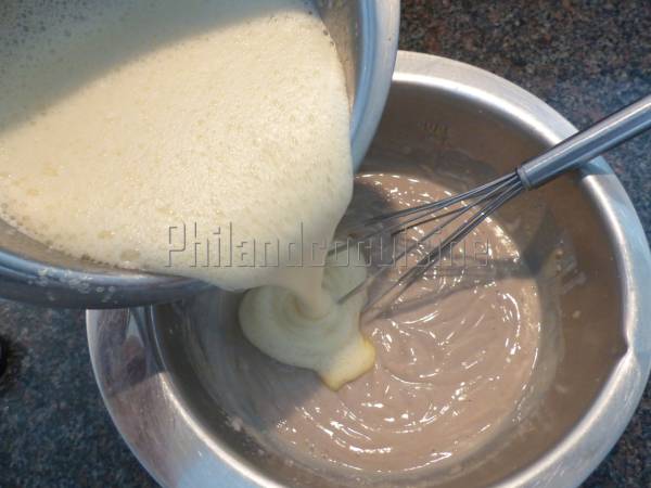 Flan corse à la farine de châtaigne - Préparation etape 3