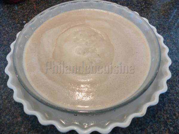 Flan corse à la farine de châtaigne - Préparation etape 4