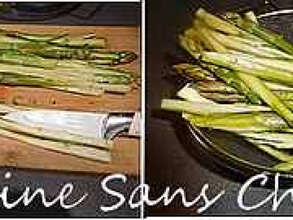 Tagliatelles aux asperges et jambon cru - Préparation etape 2